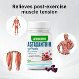 LIFEWORTH Astaxanthin Softgels 12mg packaging details