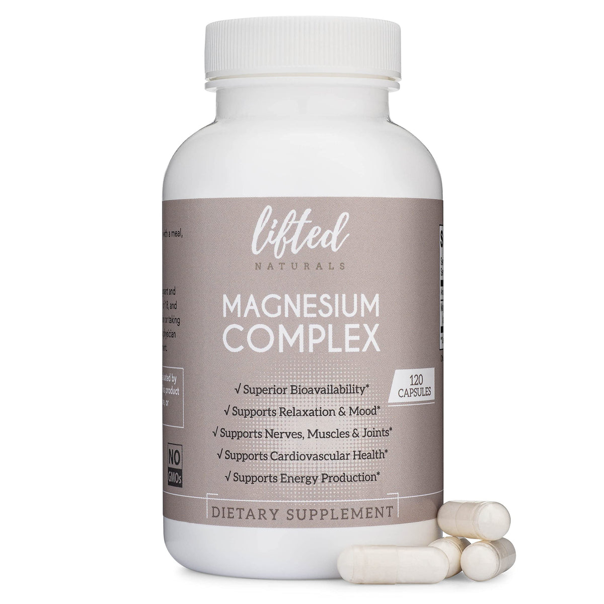 Lifted Naturals Magnesium Complex 100g front view