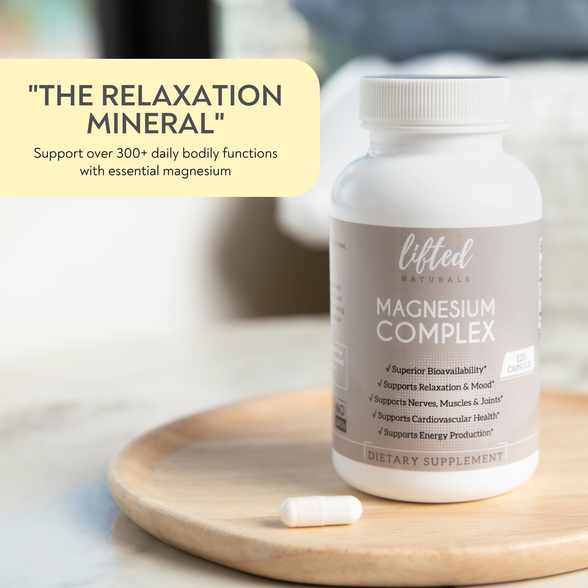 Lifted Naturals Magnesium Complex 100g packaging
