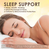 Lifted Naturals Micro Melatonin capsules on a wooden surface
