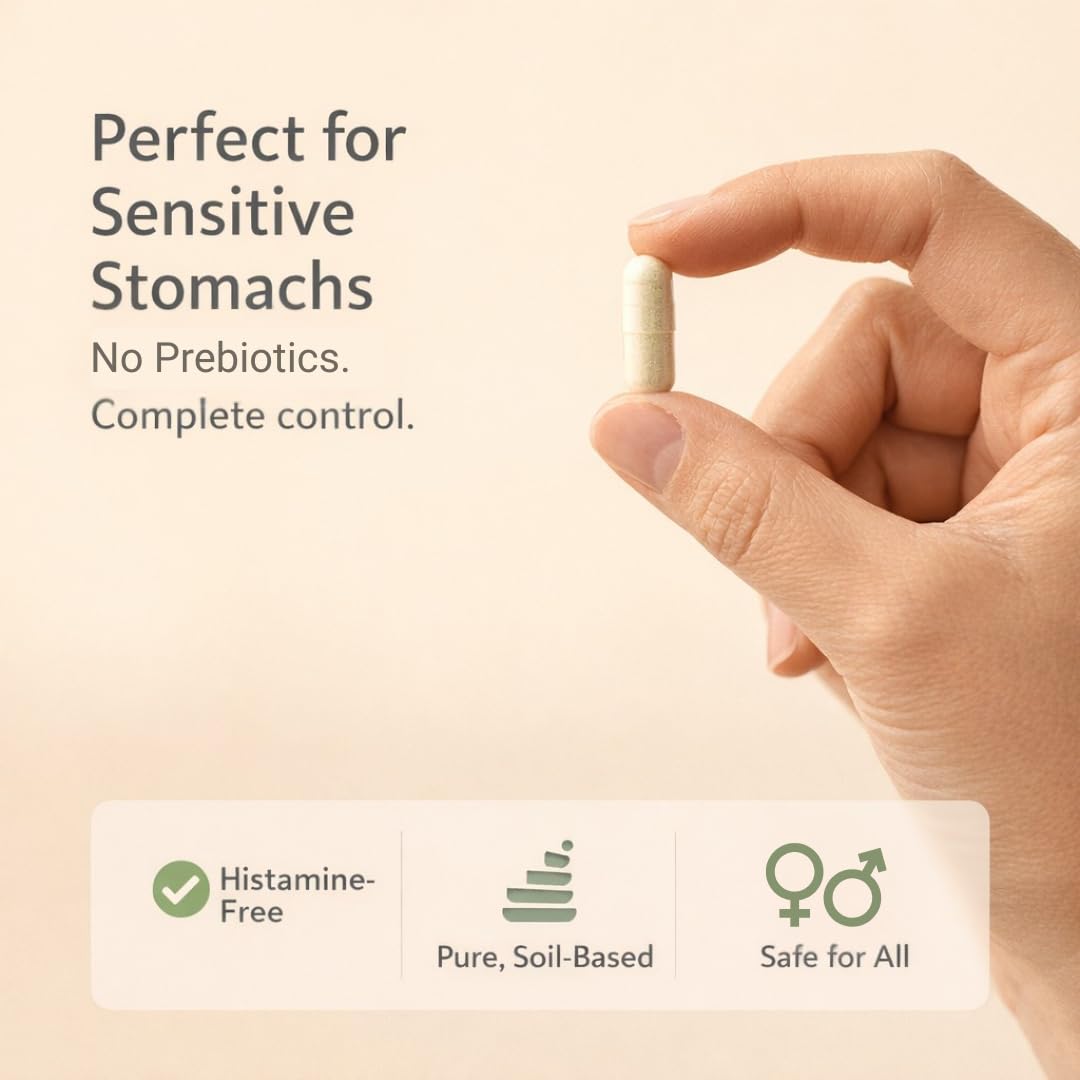 Lifted Naturals Probiotic Capsules open bottle showing capsules