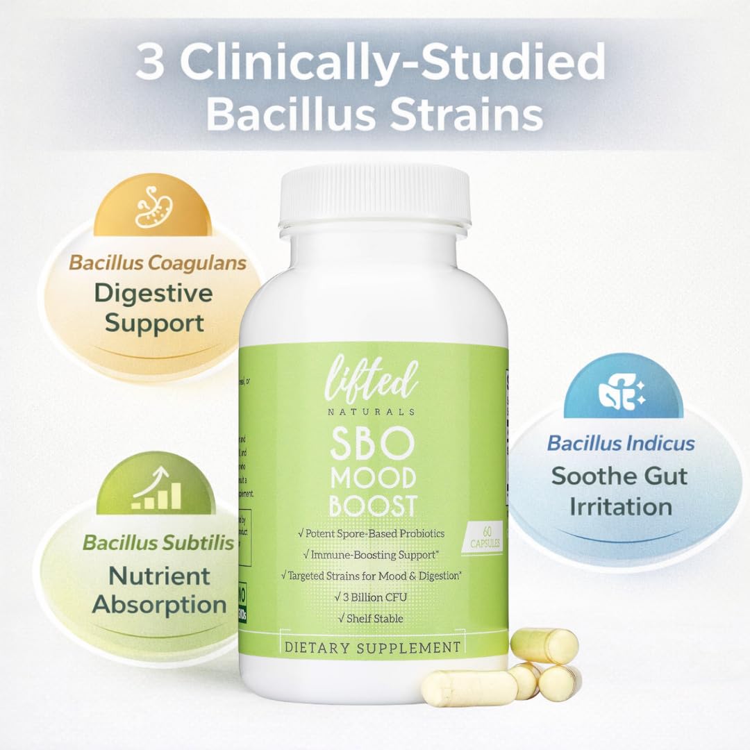 Lifted Naturals Probiotic Capsules side view