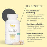 Lifted Naturals Probiotic Supplement bottle with label