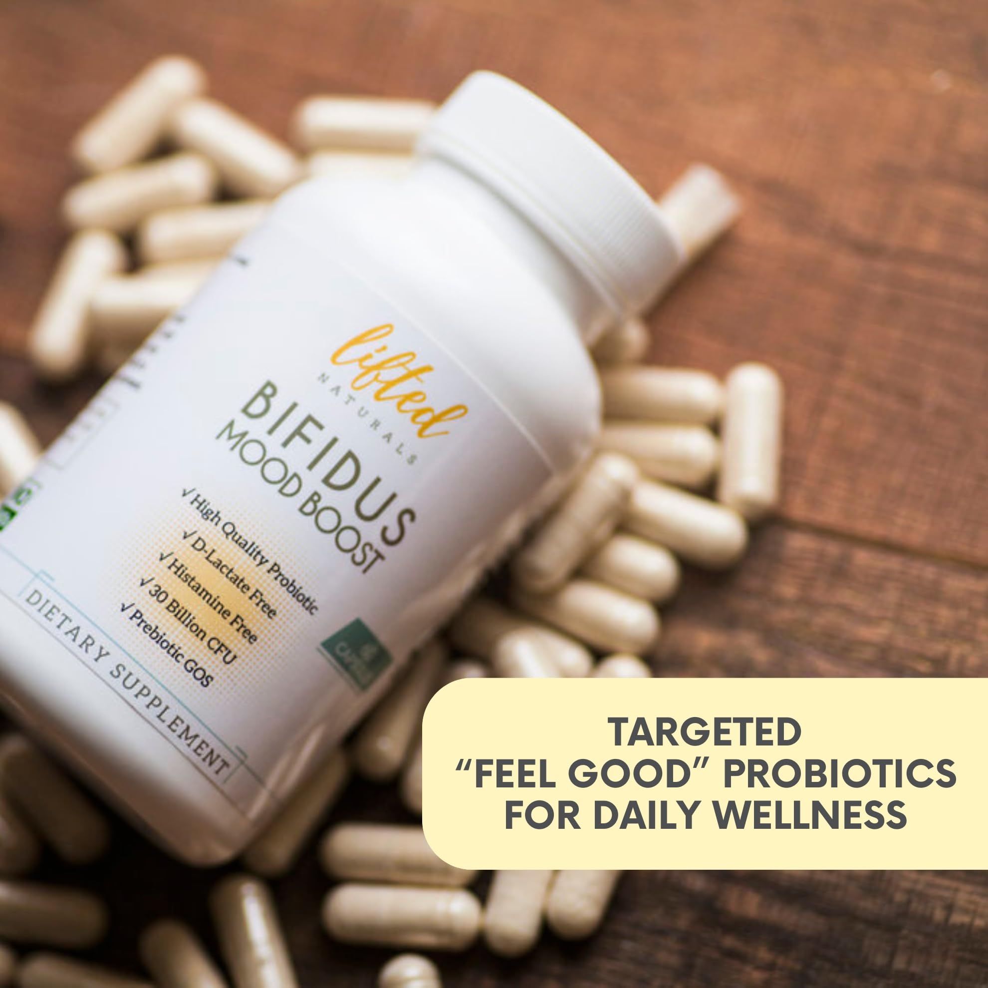 Lifted Naturals Probiotic Supplement ingredients list