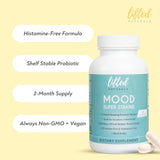 Lifted Naturals Probiotics bottle top view