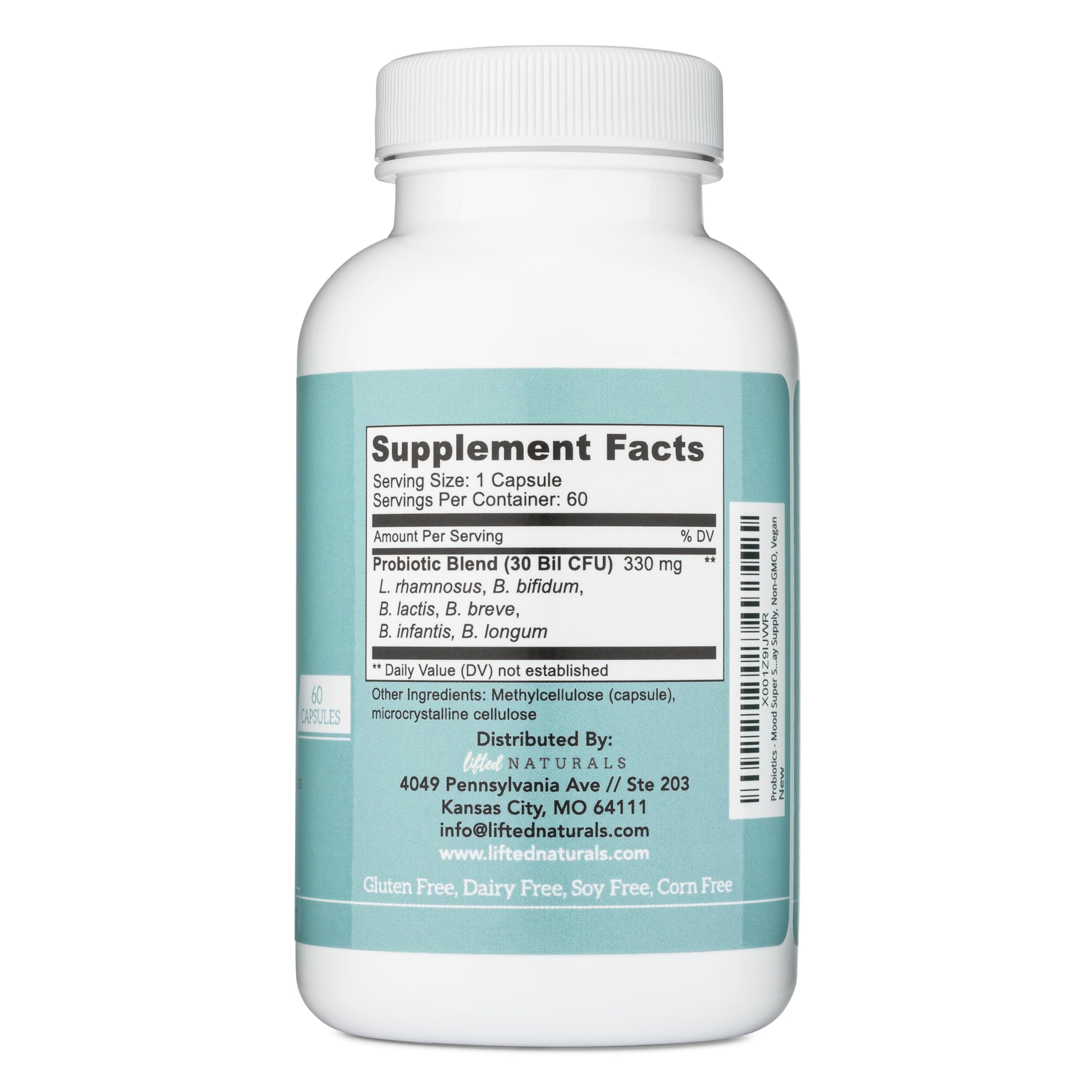 Lifted Naturals Probiotics capsule in hand