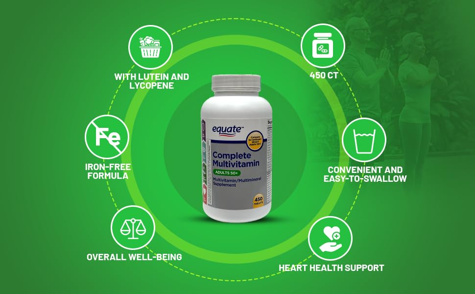 LightSpring Complete Multivitamin 100 tablets on a wooden table