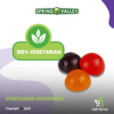 LightSpring Vegetarian Melatonin Gummies for Kids packaging details