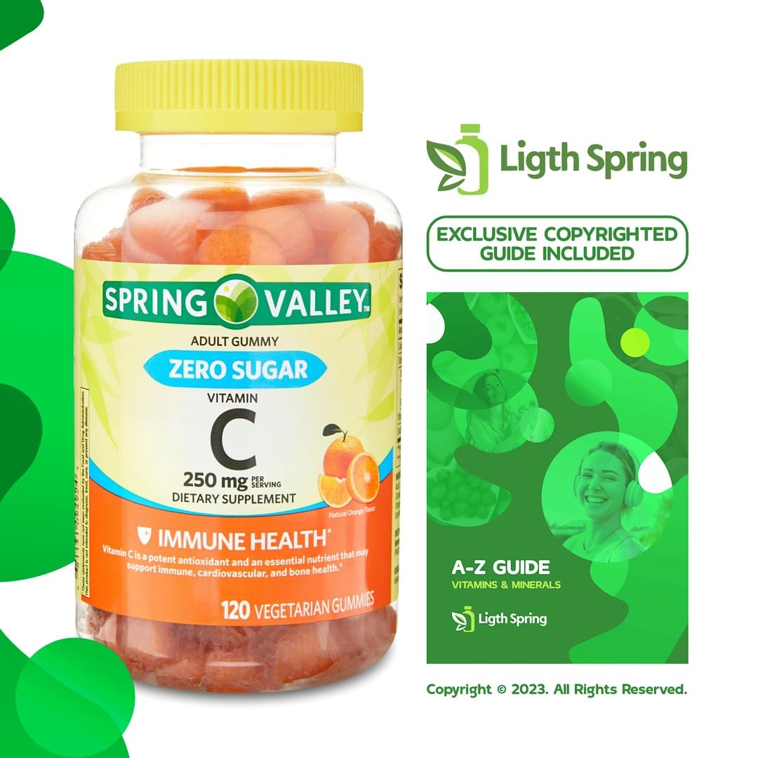 LightSpring Vitamin C Gummies natural orange flavour
