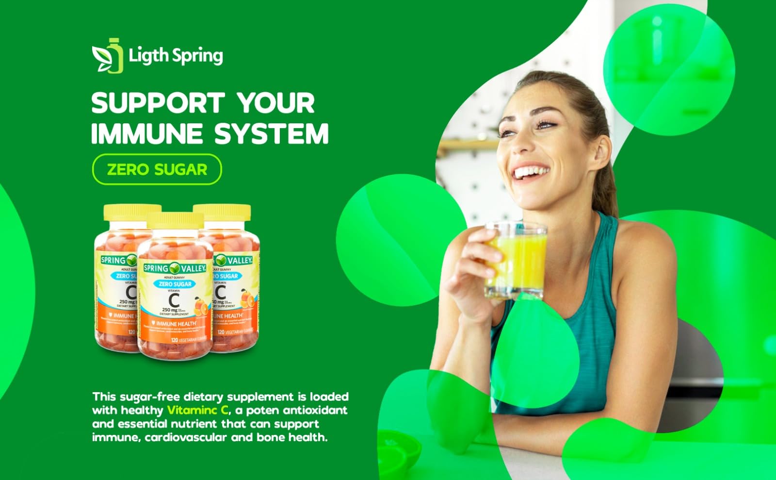 LightSpring Vitamin C Gummies nutritional information
