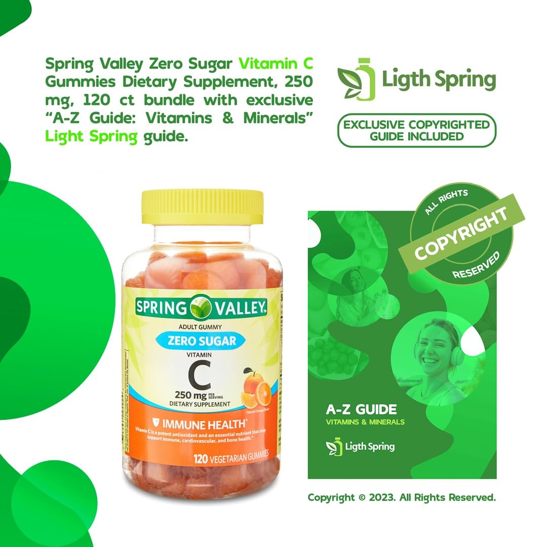 LightSpring Vitamin C Gummies side view of packaging