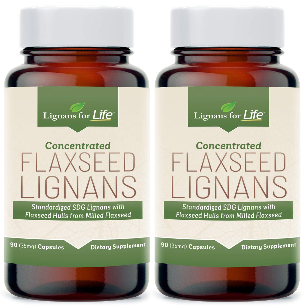 Lignans For Life Flaxseed Lignans Capsules front view with label