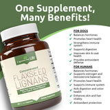 Lignans For Life Flaxseed Lignans Capsules side view