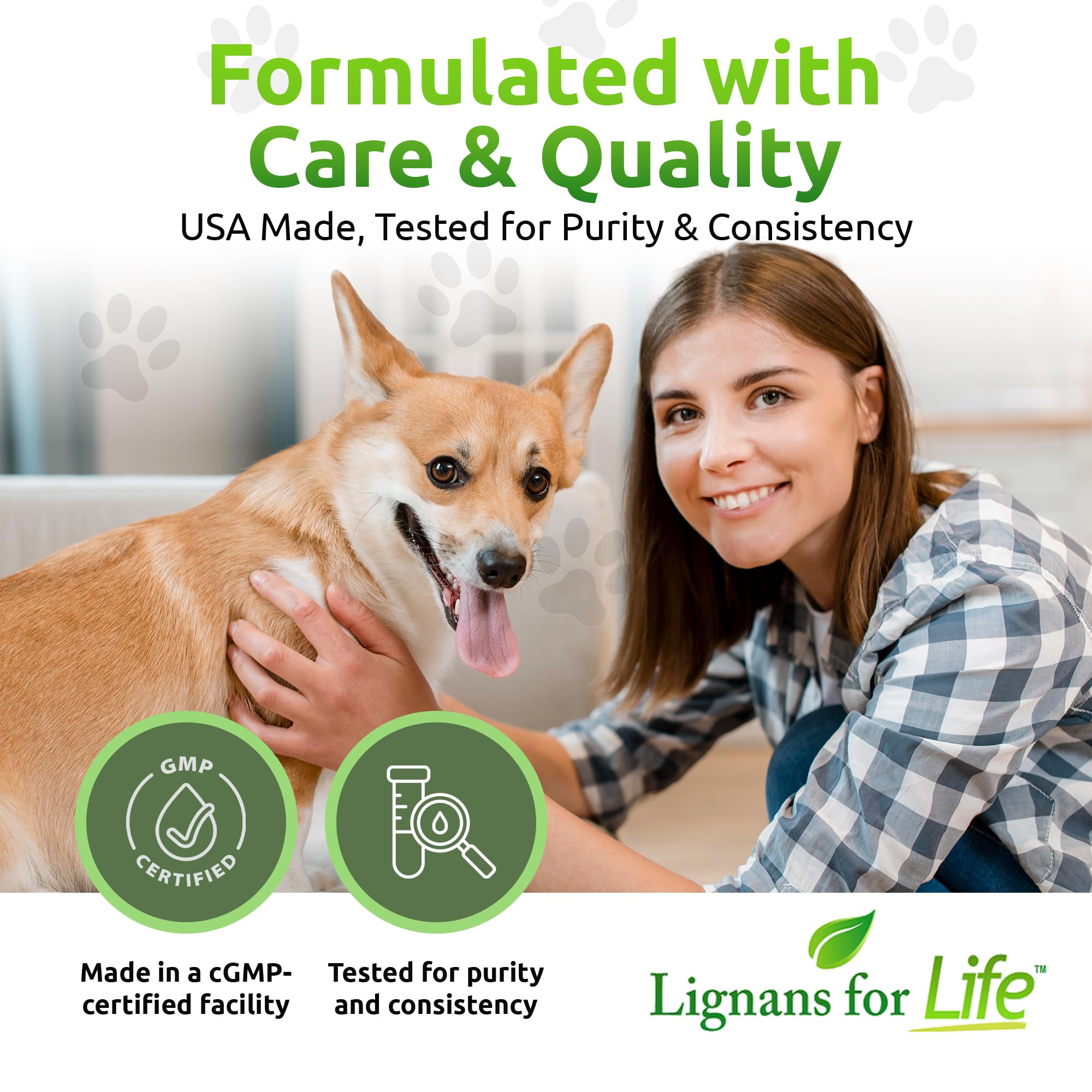 Lignans For Life Flaxseed Lignans Capsules with measuring spoon