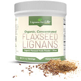 Lignans For Life Organic Flaxseed Powder 215g front view