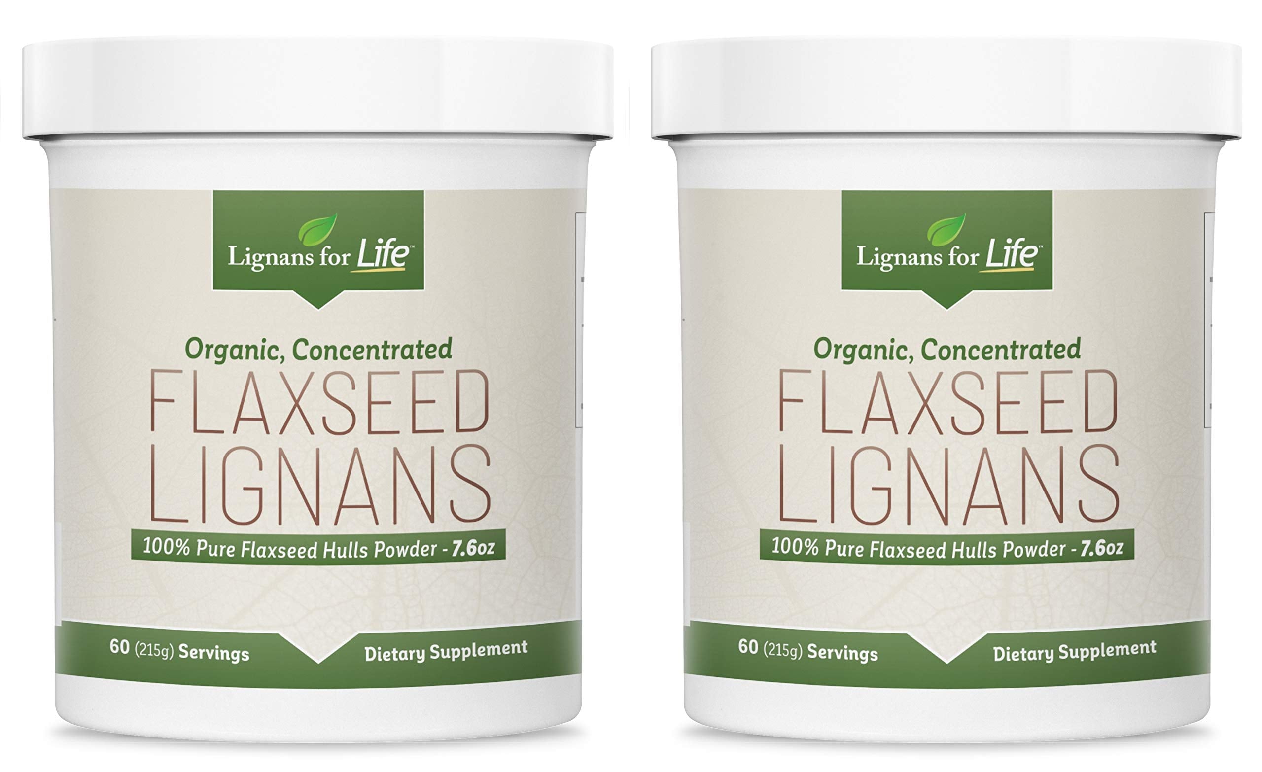 Lignans For Life Organic Flaxseed Powder 3600mg front view packaging