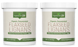 Lignans For Life Organic Flaxseed Powder 3600mg front view packaging