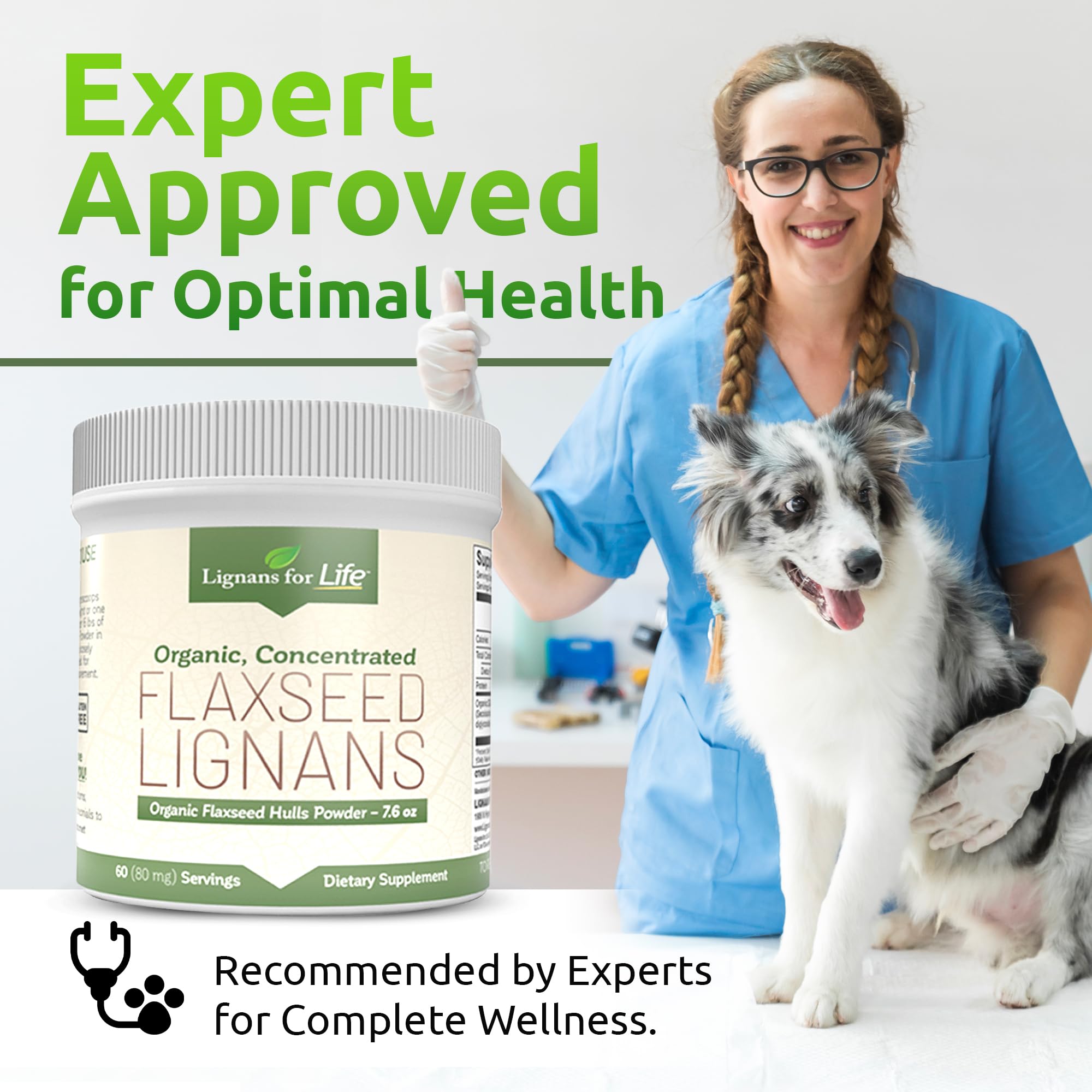 Lignans For Life Organic Flaxseed Powder serving suggestion