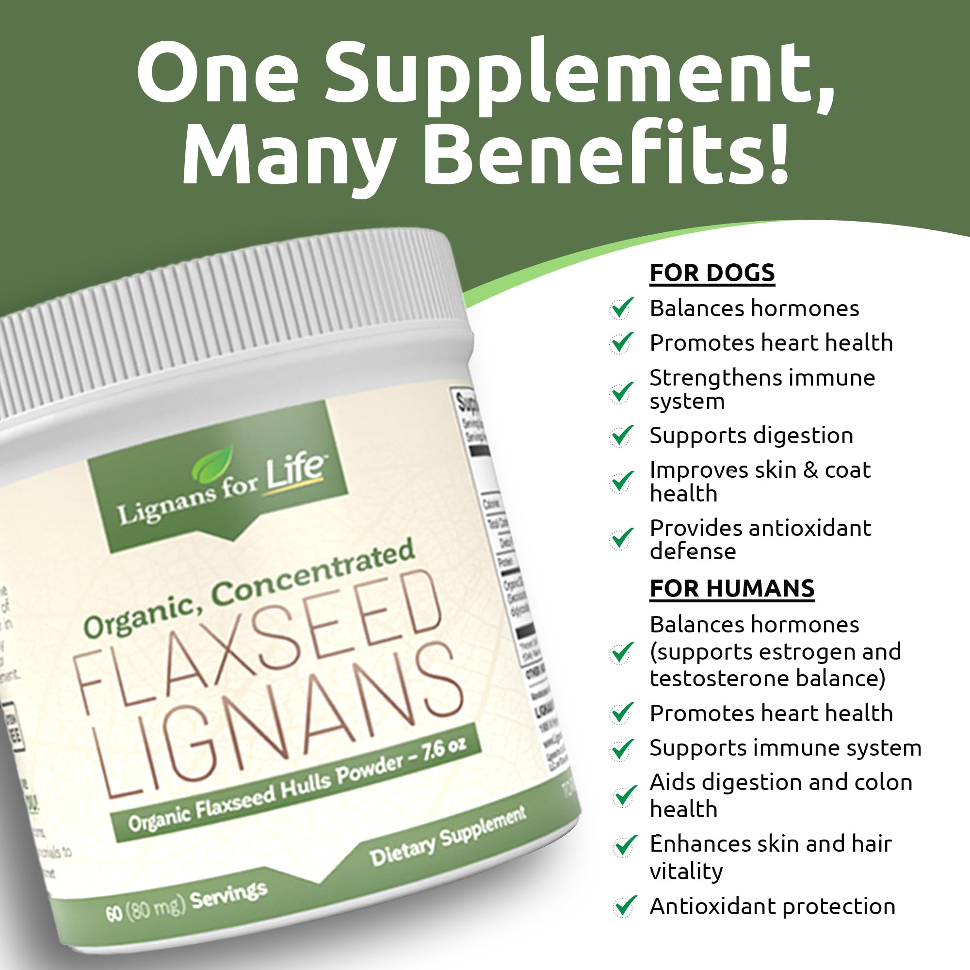 Lignans For Life Organic Flaxseed Powder with baking ingredients