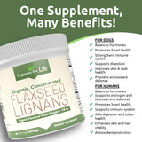 Lignans For Life Organic Flaxseed Powder with baking ingredients
