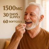 LIGUSTERI Liposomal NAD+ with TMG 500mg capsule on a wooden surface
