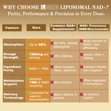 LIGUSTERI Liposomal NAD+ with TMG 500mg ingredients list