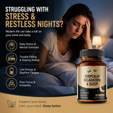 LIIFE DeepCalm daily wellness & Sleep capsule bottle side view