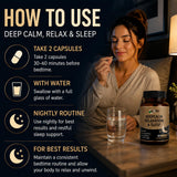 LIIFE DeepCalm daily wellness & Sleep capsules with a measuring spoon