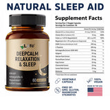 LIIFE DeepCalm daily wellness & Sleep ingredients list on packaging