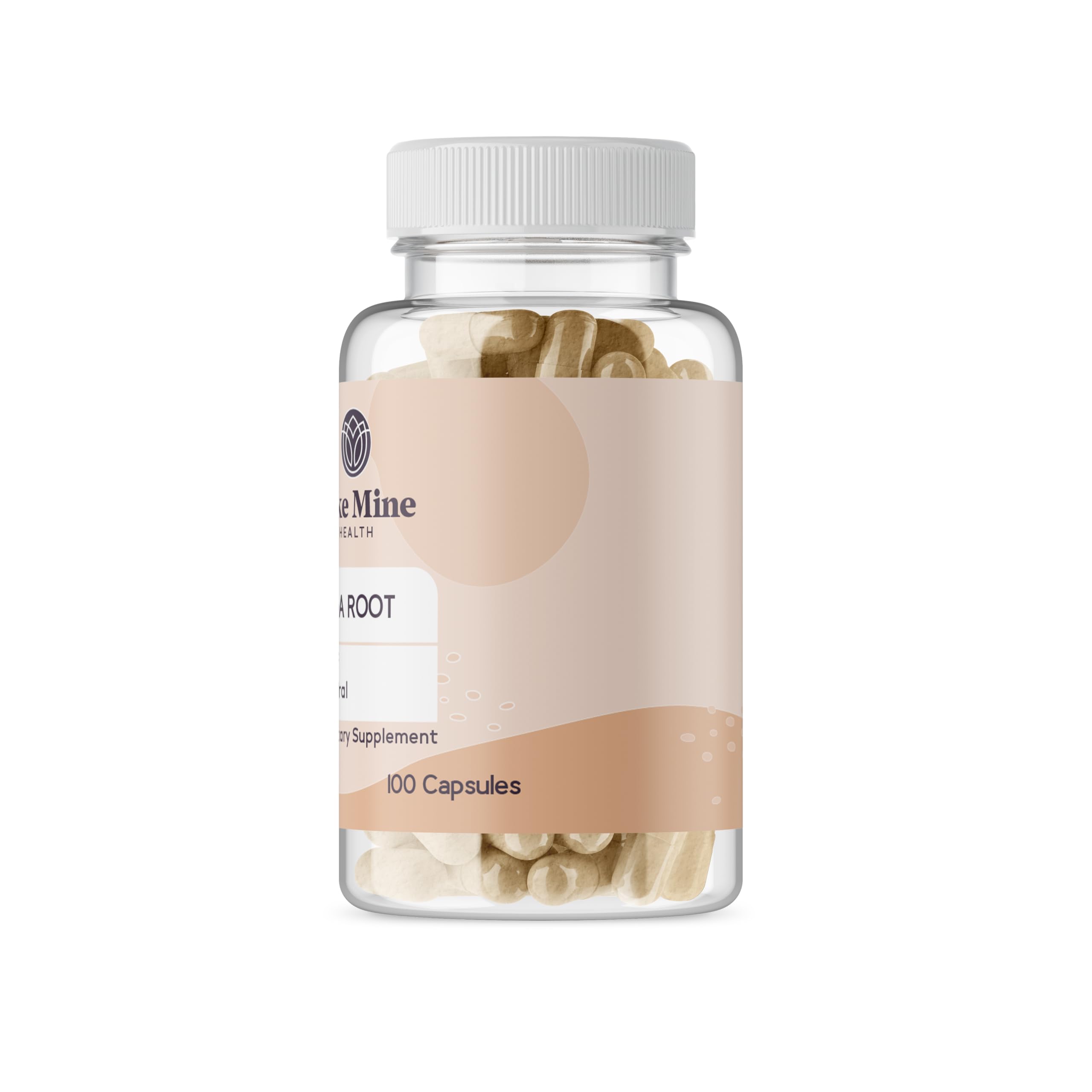 Like Mine Maca Root Capsules close-up of capsules