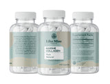 Like Mine Marine Collagen Capsules in hand for scale