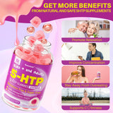 LILICARE 5-HTP Gummies on a wooden table
