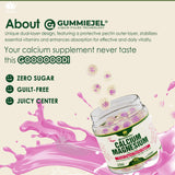 LILICARE Algae Calcium Gummies with a measuring spoon