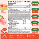 LILICARE B-Complex Gummies 240g back view with ingredient list