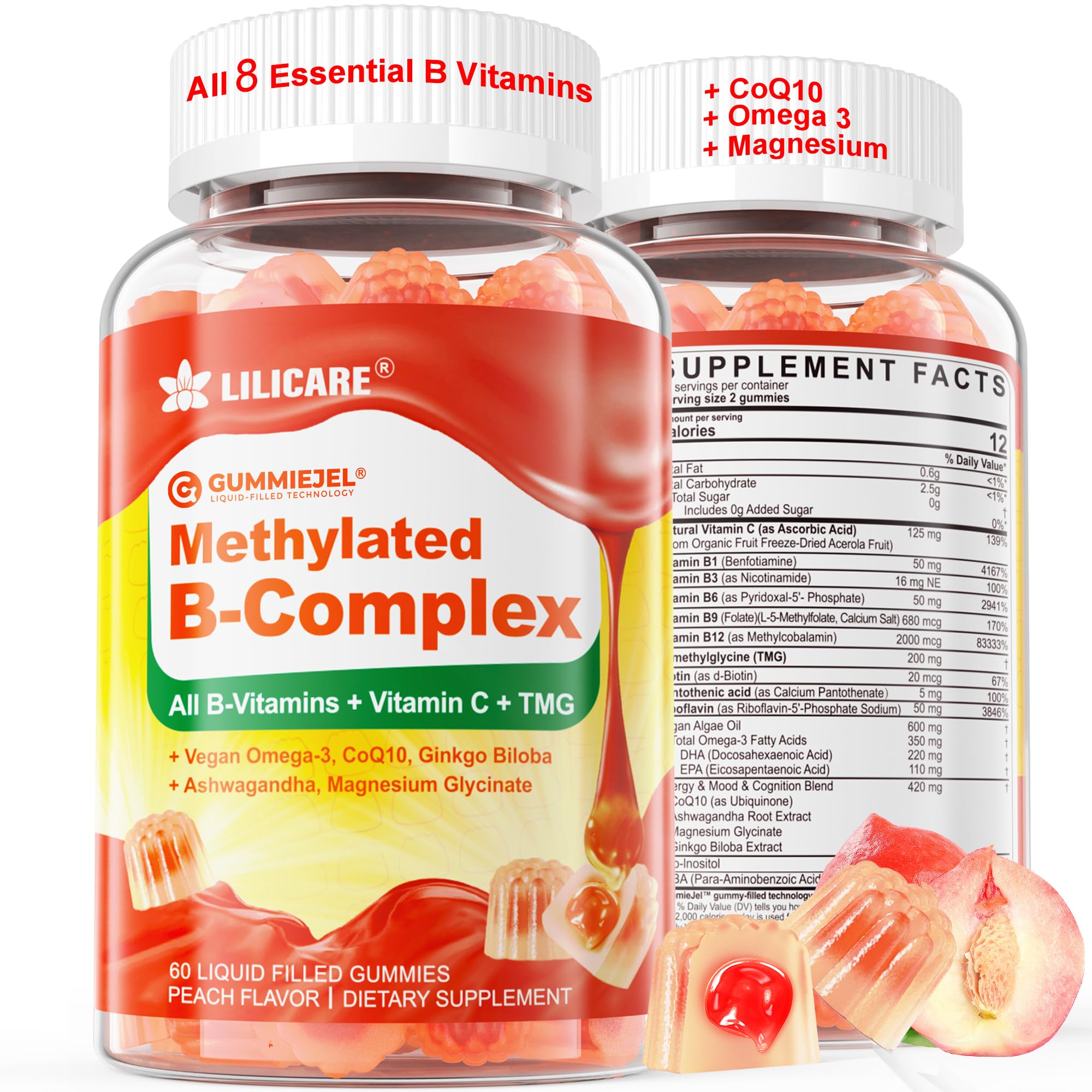 LILICARE B-Complex Gummies 240g front view