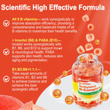 LILICARE B-Complex Gummies with a hand holding a gummy