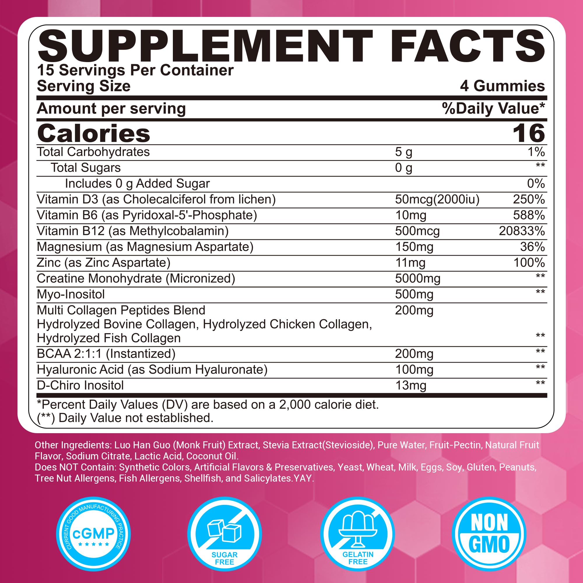 LILICARE B12 Gummies showing individual gummy pieces