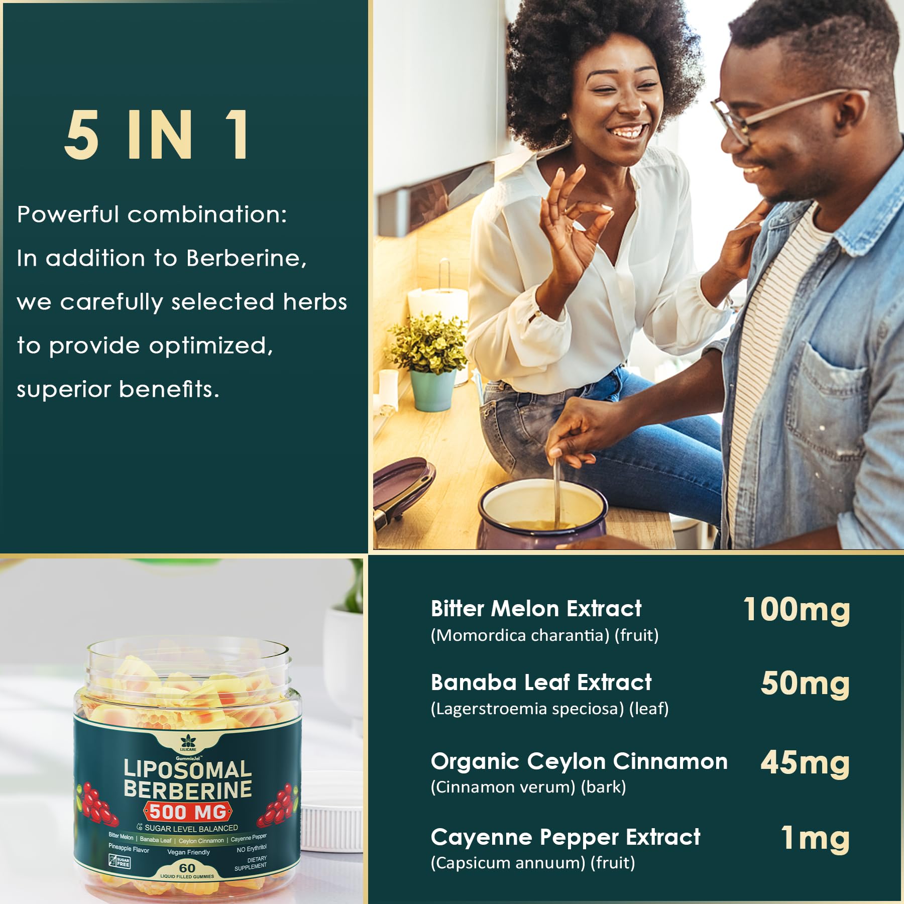 LILICARE Berberine Gummies open packaging