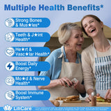 LILICARE Calcium Supplement 1200mg softgel on a wooden table