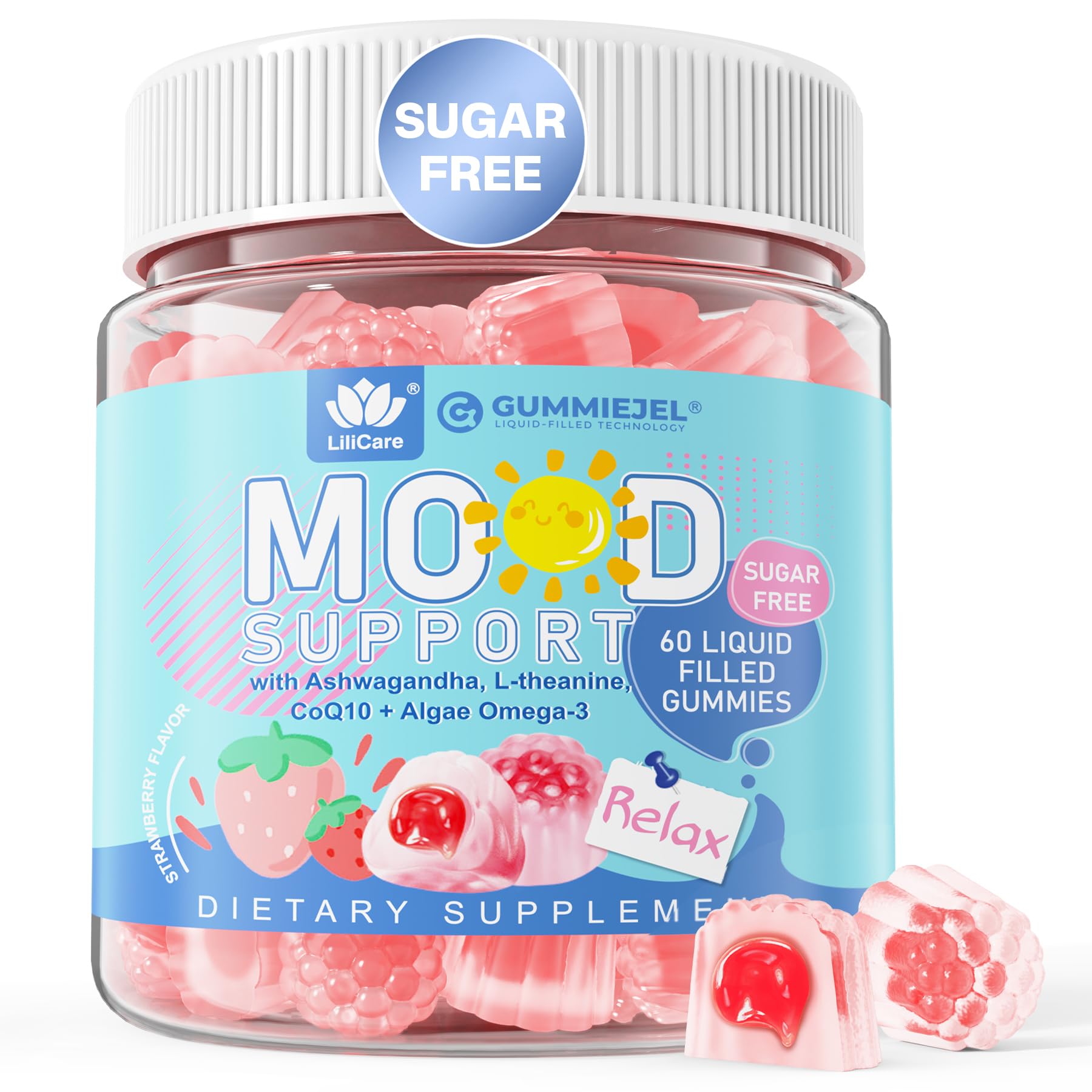 LILICARE Calm Gummies 60 count packaging front view
