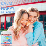 LILICARE Calm Gummies displayed on a wooden table