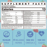 LILICARE Calm Gummies strawberry flavour gummy close-up