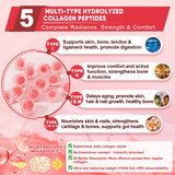 LILICARE Collagen Peptide Gummies side view with nutritional information