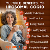 LILICARE CoQ10 softgels on a wooden table
