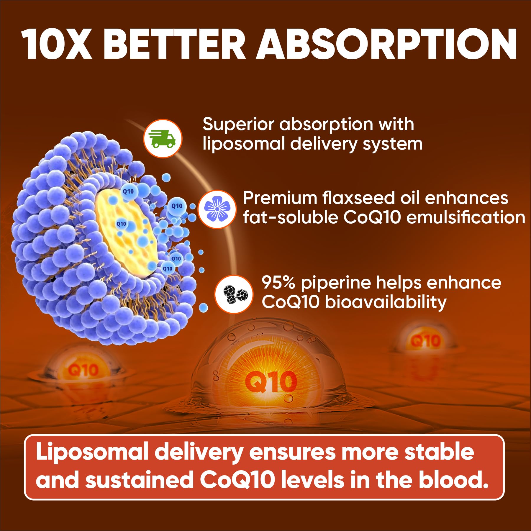 LILICARE CoQ10 softgels with black pepper extract