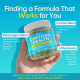 LILICARE Cortisol Gummies displayed with fresh grapes