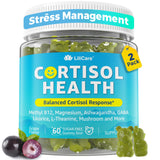 LILICARE Cortisol Gummies front view with grape flavour packaging