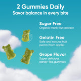 LILICARE Cortisol Gummies opened jar with gummies visible