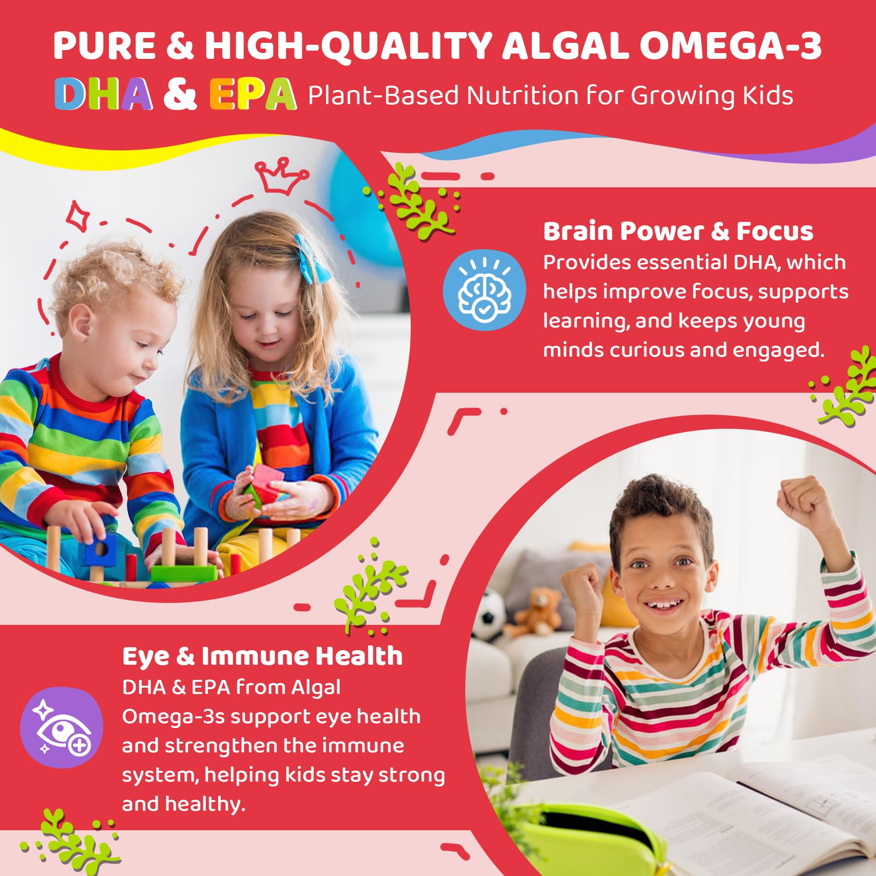 LILICARE D3K2 Gummies back view with ingredient list