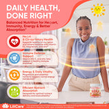 LILICARE D3K2 Gummies with fresh peaches